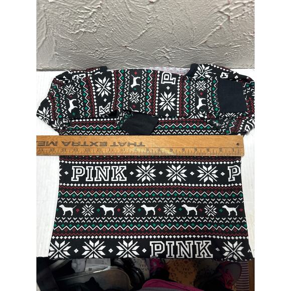 NWOT Victoria's Secret PINK Long Sleeve Thermal Sleep Top Pajamas Size Medium - Picture 5 of 5